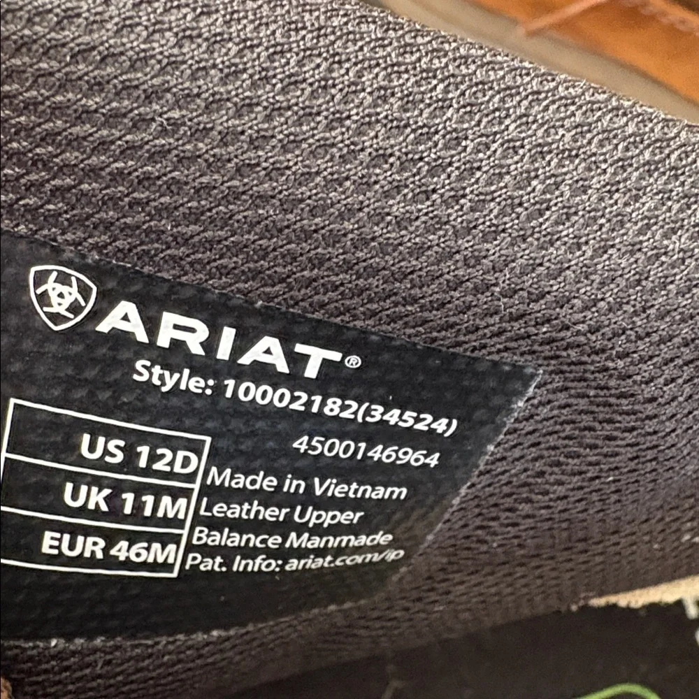 Ariat Leathet Terrain Hiking Boots Size 12D